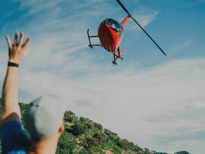 obsługa eventów latanie helikopterem